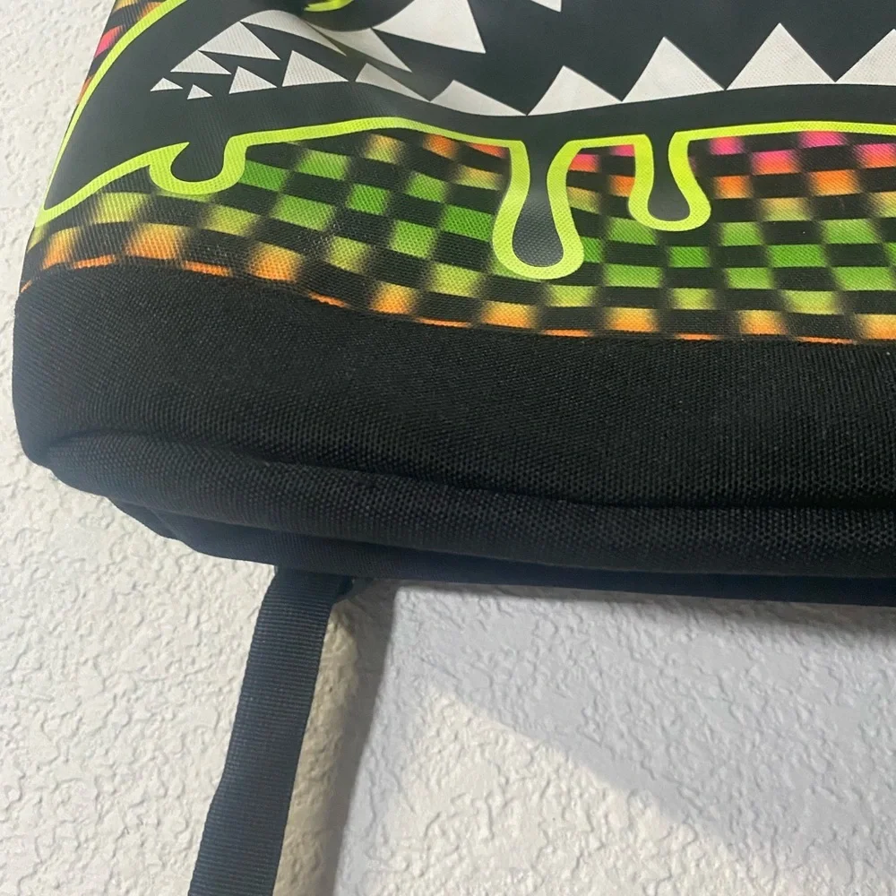Hurley Kids Checkered Neon Backpack shark bite